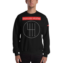 Manuals Matter Classic Black Sweatshirt With A 6 Speed Shift Pattern