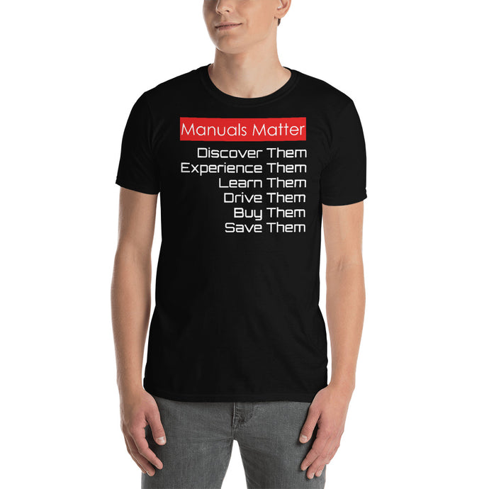 Discover, Experience, Learn, Drive, Buy and Save Them Short-Sleeve Unisex T-Shirt